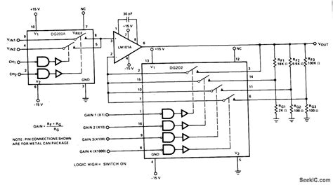 A_PRECISION_AMPLIFIER_WITH_DIGITALLY_PROGRAMMABLE_INPUTS_AND_GAIN - Amplifier_Circuit - Circuit ...