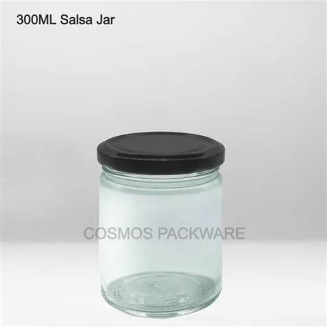 Glass 300ML Salsa Jar 70MM LC For Pickel Storage Capacity 250 ML At