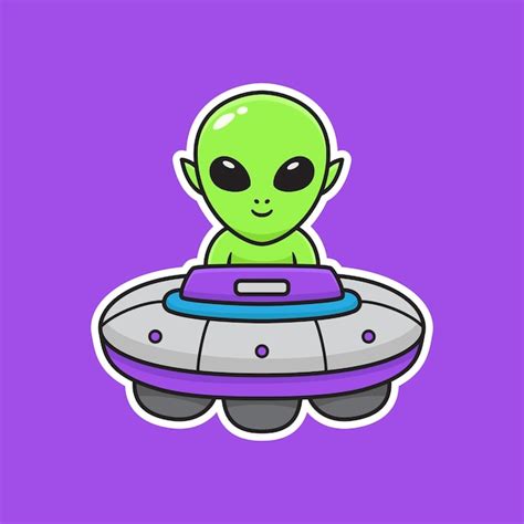 Ilustraci N De Dibujos Animados Alien Genas De Dise O Vectorial