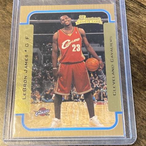 Bowman Rookies Gold Lebron James Rc Ebay