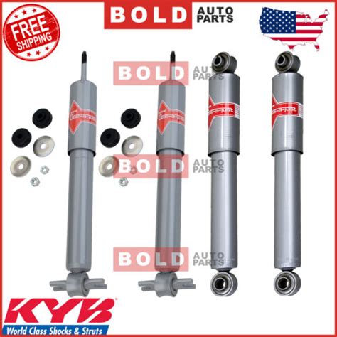 Kyb Gas A Just Front Rear Shock Absorbers Kit Pcs Set For Chevrolet