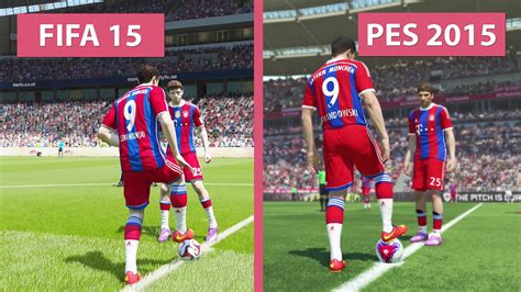 Fifa 15 Vs Pro Evolution Soccer 2015 Comparison Youtube