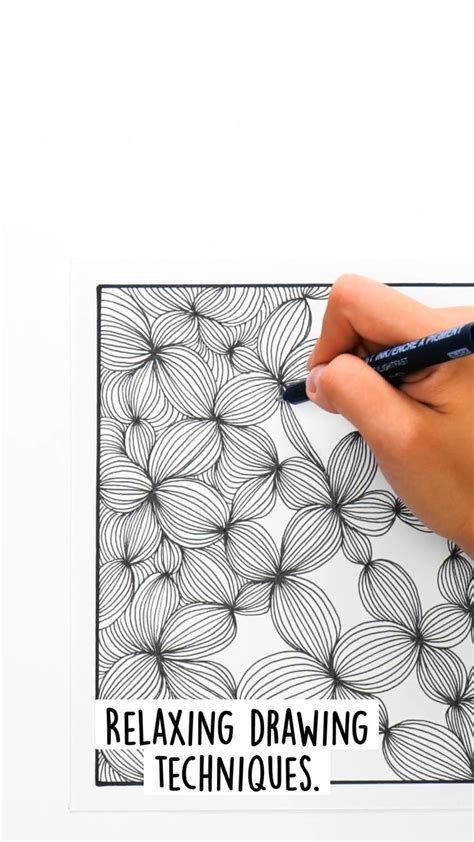 Relaxing drawing techniques. | Pinterest