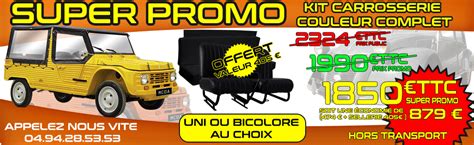 Super Promo Kit Carrosserie Couleur Complet Cv Mehari