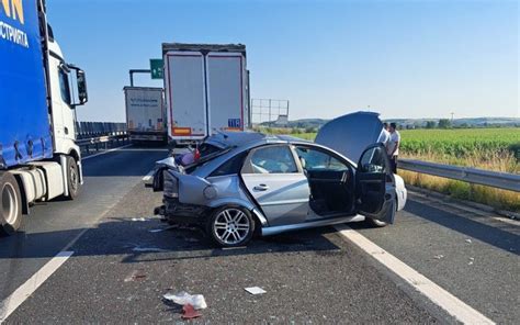 Patru Ma Ini Au Fost Implicate Ntr Un Accident Pe Autostrada A O