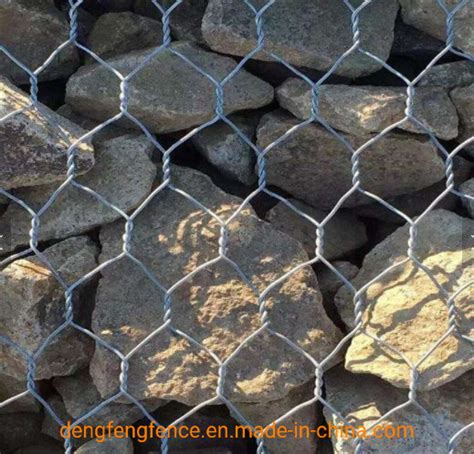 Hot Dipped Galvanized Hexagonal Gabion Box Gabion Retaining Wall River