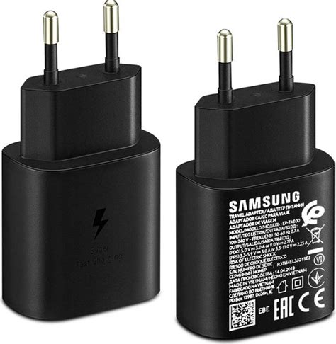 Originele Samsung 25w Power Adapter Inclusief 1m Usb C Kabel Fast Charge Zwart Bol