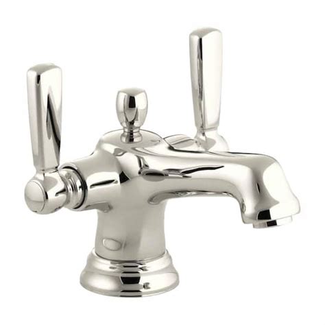 Kohler Bancroft Single Hole 2 Handle Low Arc Bathroom Faucet In Vibrant Polished Nickel K 10579