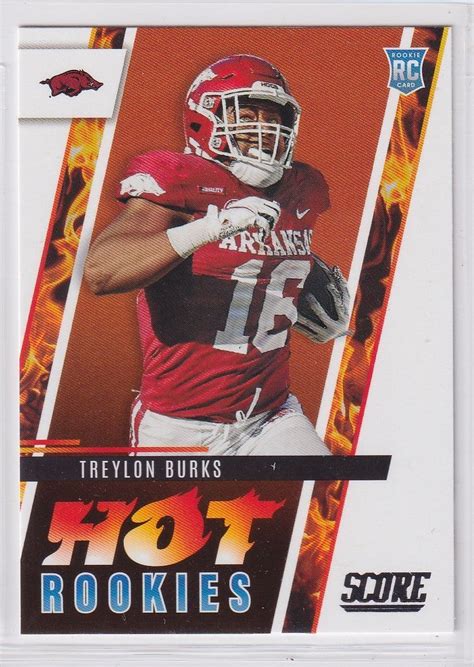 Treylon Burks 2022 Panini Score Hot Rookies HR12 Arkansas RC EBay