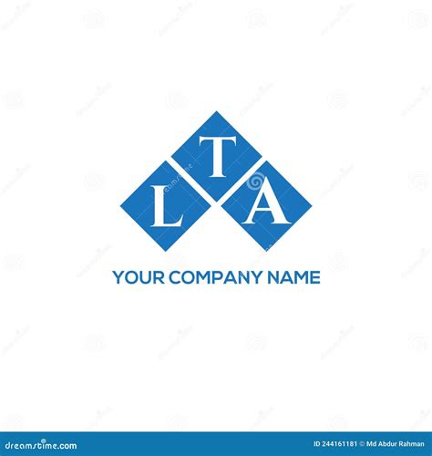 LTA Letter Logo Design on White Background. LTA Creative Initials ...