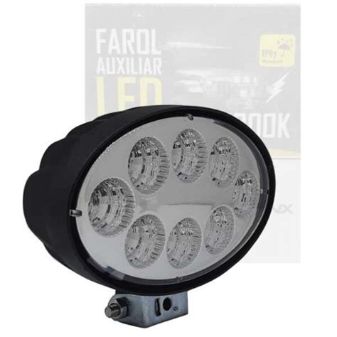 Kit Farol De Milha Auxiliar Oval Leds Bivolt Wvx Kit Gts