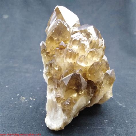 Smoky/Citrine Quartz Crystal cluster From Congo » amazonite.com