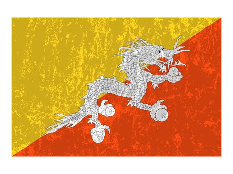 Bhutan grunge flag, official colors and proportion. Vector illustration. 11429360 Vector Art at ...