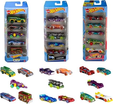 Amazon Hot Wheels Toy Cars Bundle Of Scale Vehicles With Themes Hw City X