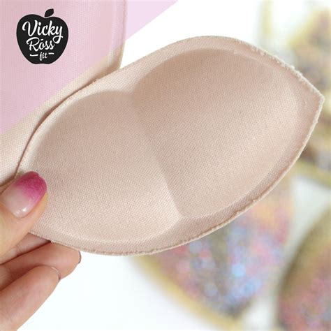 Beige Foam Top Push Up Bra Pads Insert Competition Bikini Etsy