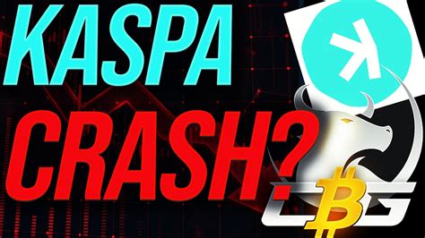 Kaspa CRASH KAS Kaspa Price Projection Prediction News YouTube