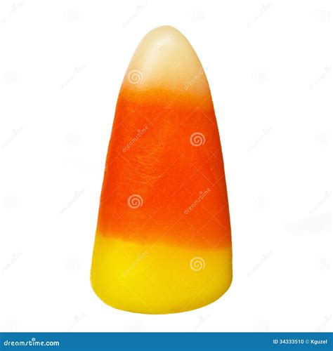 Halloween Candy Corn On White Closeup Stock Photo Image 34333510