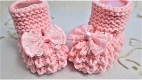 Пинетки спицами ( от 0 до 1 года). Мастер класс - YouTube