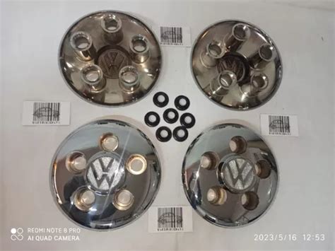 Tapas Copas Tapones De Rin Para Vw Combi Cromado 5 Birlos Meses Sin