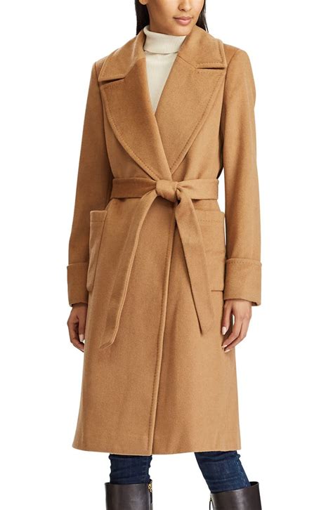 Lauren Ralph Lauren Wool Blend Wrap Coat Nordstrom