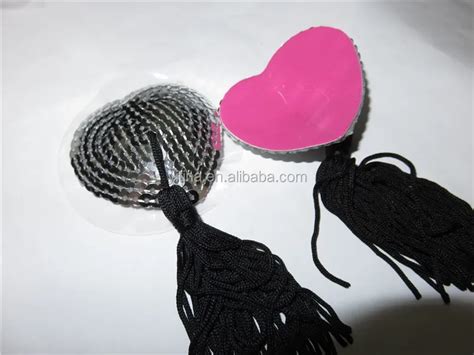 Sexy Hart Vormige Tepel Cover Nc Z Zelfklevende Lingerie Sequin Tassel Nipple Cover Borst