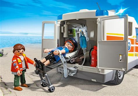 Playmobil City Action Pas Cher Ambulance Avec Secouristes