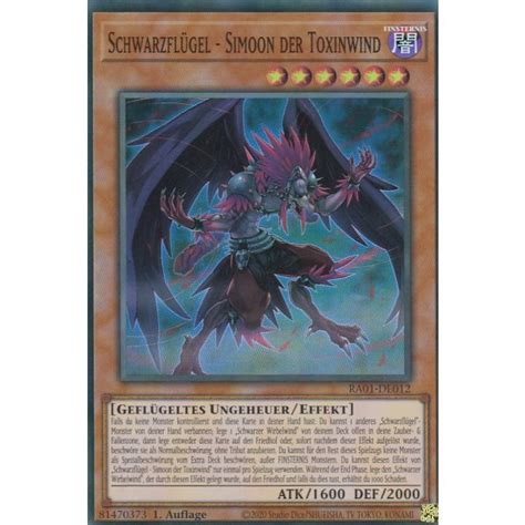 Schwarzflügel Simoon der Toxinwind V 4 Platinum Secret Rare RA01