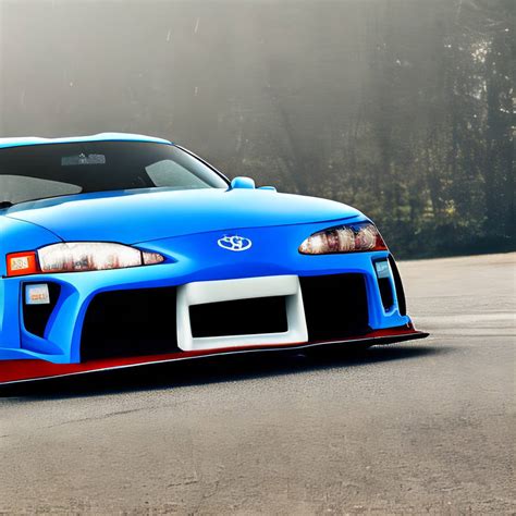 DreamUp Creation: Blue Toyota Supra by TamTheLucario448 on DeviantArt