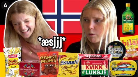 Tysk Jente Smaker Norskt Godteri YouTube