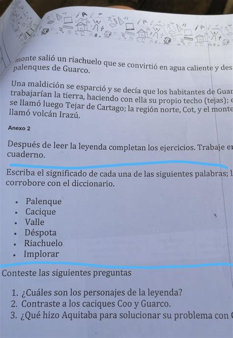 Escriba El Significado De Cada Una De Las Siguientes Palabras Luego