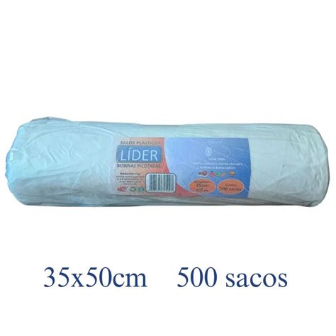 Saco Picotado Bobina Rolo 35x50cm Transparente C 500 Sacos