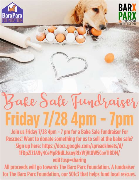 Bake Sale Fundraiser @ Happy Hour - Barx Parx