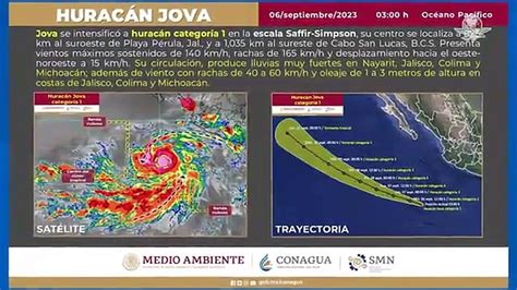 Jova se intensifica a huracán categoría 1 Vídeo Dailymotion