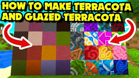 How To Make Terracota And Glazed Terracota In Minecraft 1 16 Minecraft