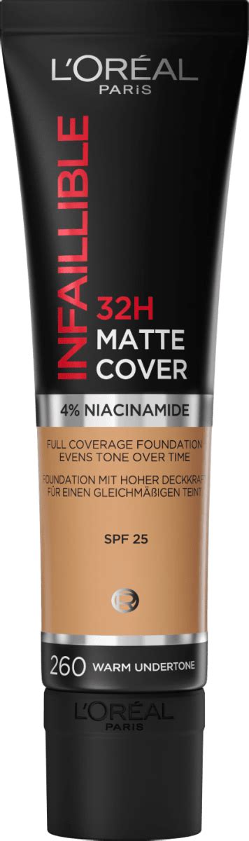 L ORÉAL PARiS Fondotinta Infaillible 32H Matte Cover n 260 30 ml