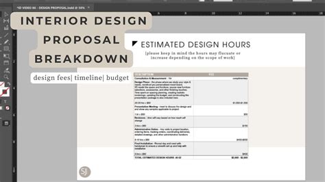 Interior Design Proposal Breakdown Fees Timeline Budget You