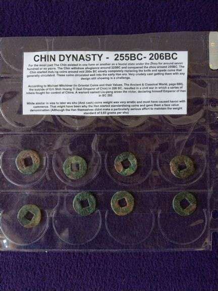 Ancient Chin Dynasty China Coin Collection - Tullochs Auctions