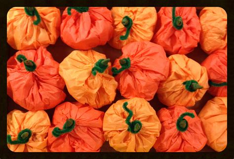 Tissue Paper Pumpkin Treat Bags Paper Pumpkin Pumpkin Treat Halloween