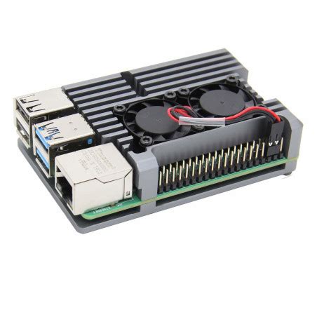 Armor Case For Raspberry Pi With Fans Alluminium Heatsink