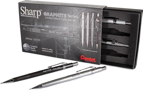 Pentel Sharp Limited Edition Graphite Gray Box Set