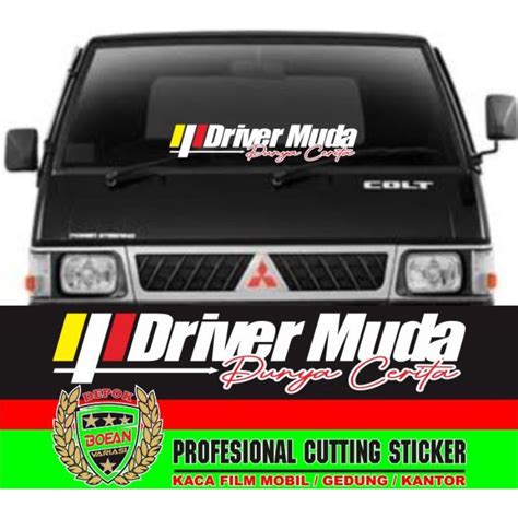 Jual Cutting Sticker Driver Muda Kaca Body L300 Pick Up Losbak Truck