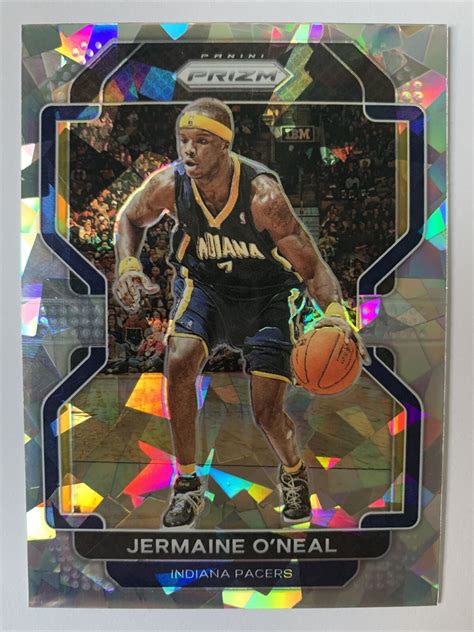 Panini Prizm Cracked Ice Jermaine O Neal Card Indiana Pacers