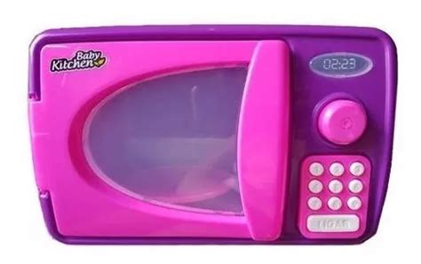 Mini Forno De Microondas Infantil Menina Rosa Luz E Som Mercadolivre