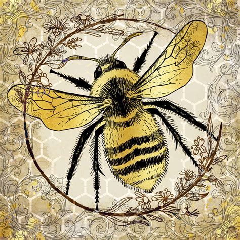 Honey Bee Honeycomb Wall Art | Digital Art | by Lightboxjournal