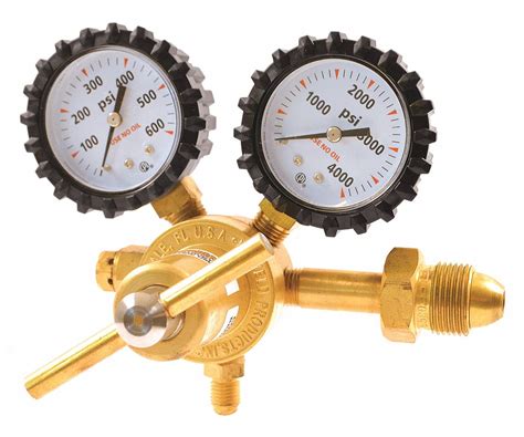 UNIWELD Nitrogen Specialty Gas Regulator CGA 580 Single Stage Brass