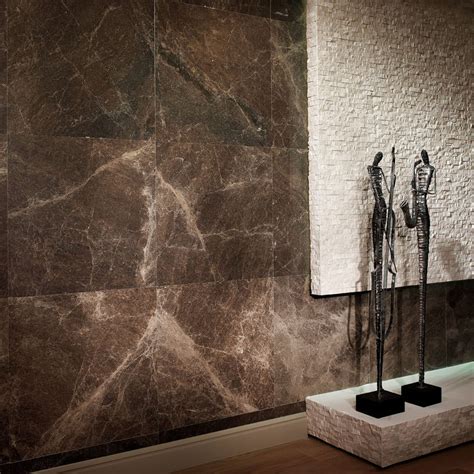 Dark Emperador Polished 12x12 Marble Tile