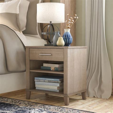 Laurel Foundry Modern Farmhouse Valencia Drawer Nightstand In Ash