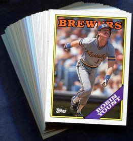 1988 Topps Milwaukee Brewers Baseball Card Team Set