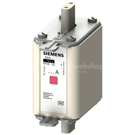 Siemens Industry Lv Hrc Fuse Link Nh In A Gg Un Ac V Un