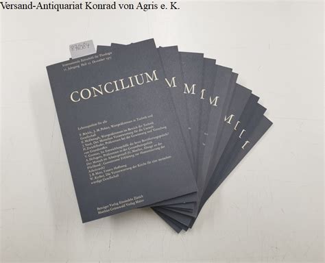 Concilium Internationale Zeitschrift F R Theologie Jahrgang